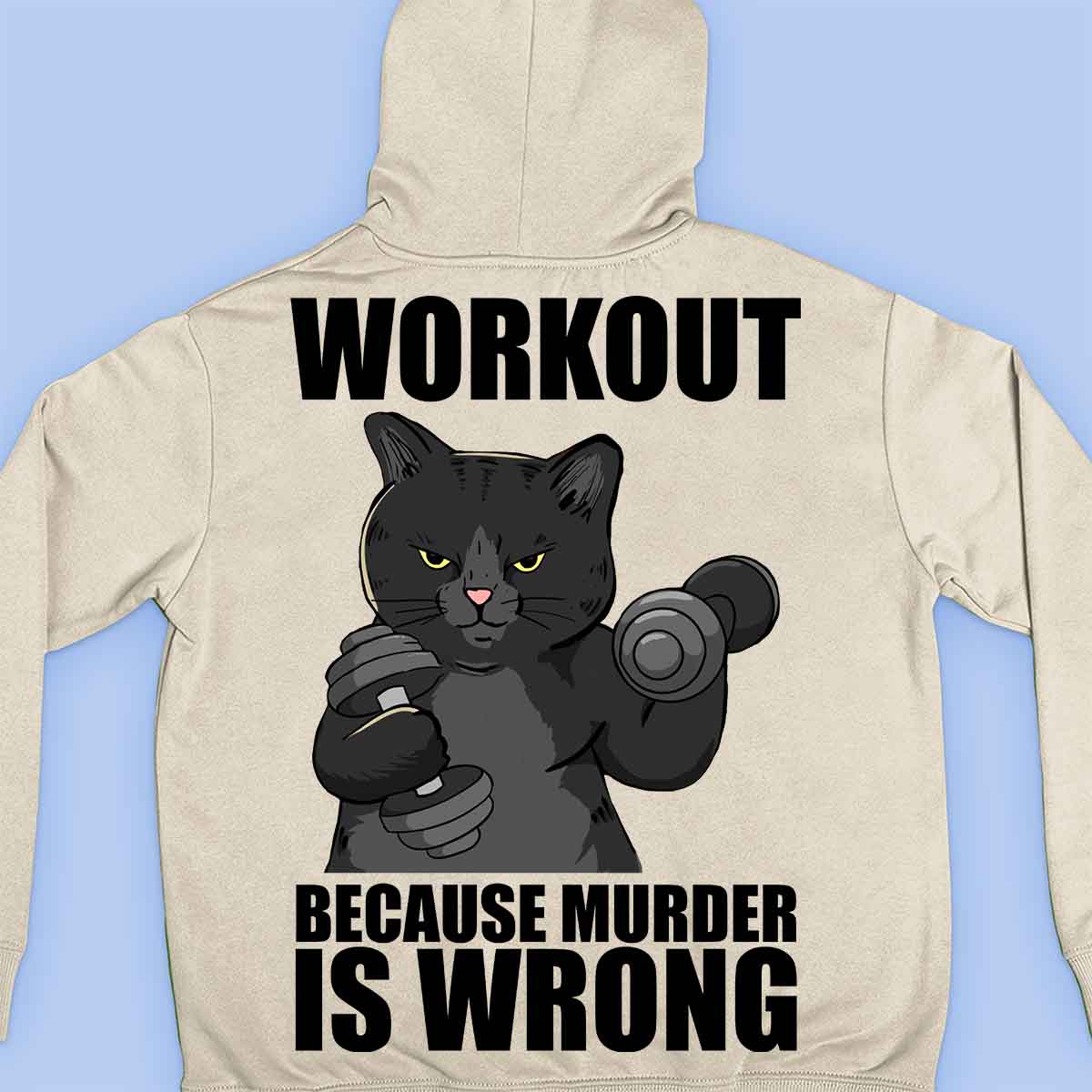 Workout - Premium Hoodie Unisex Backprint