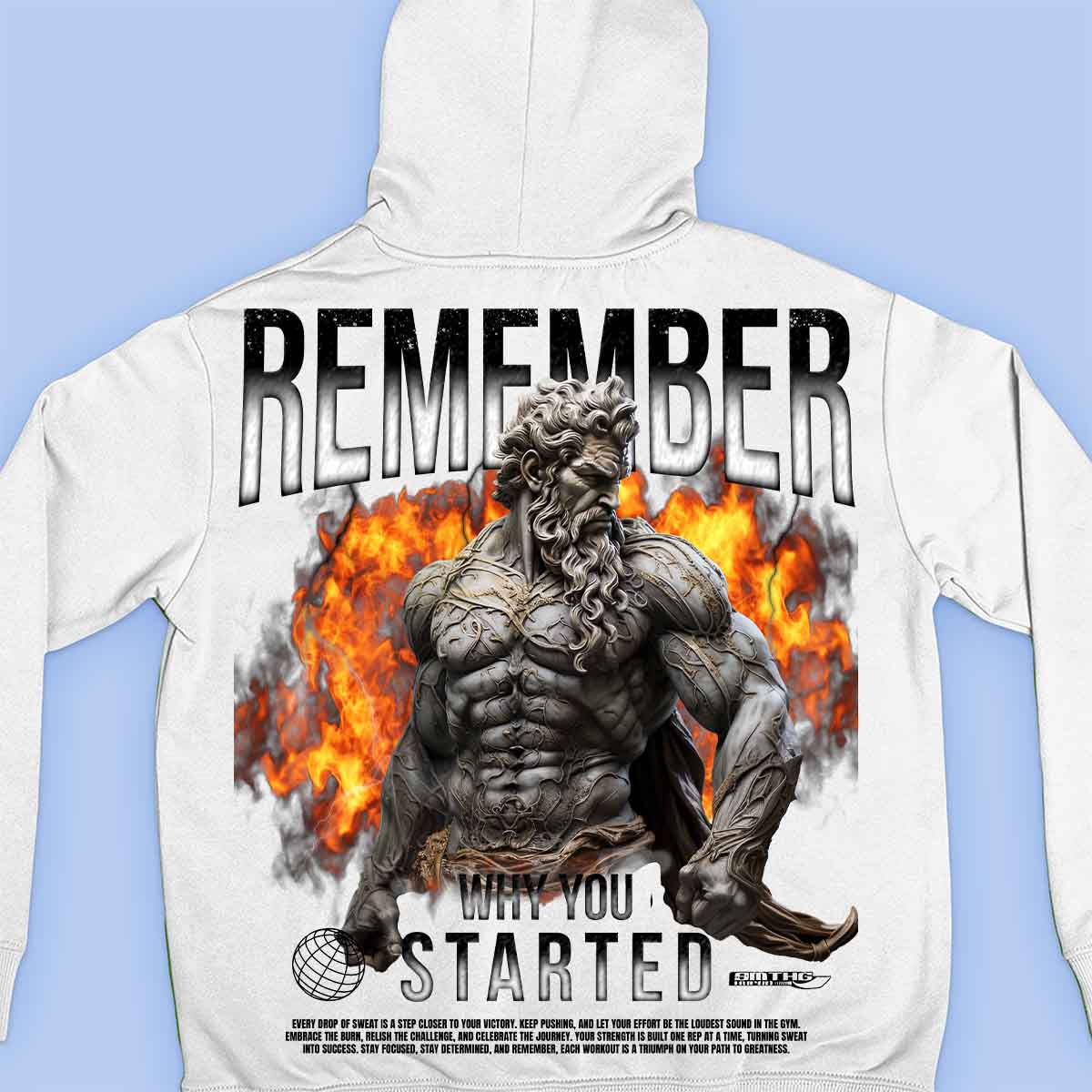 Remember Why - Premium Hoodie Unisex Backprint