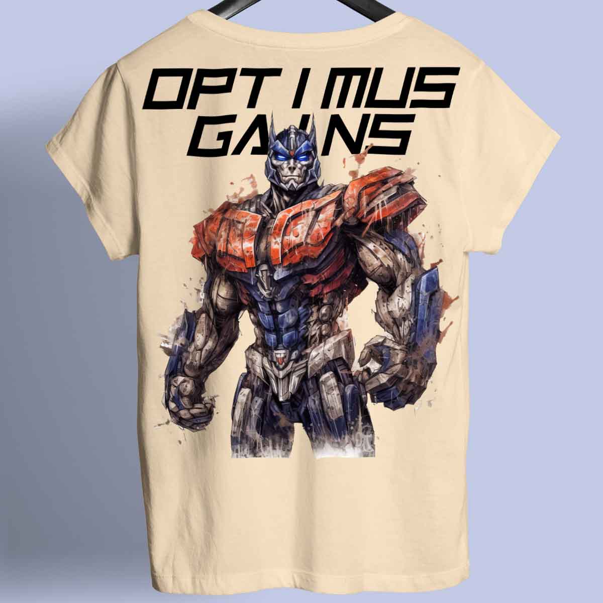 Optimus Gains - Premium T-Shirt Unisex Backprint