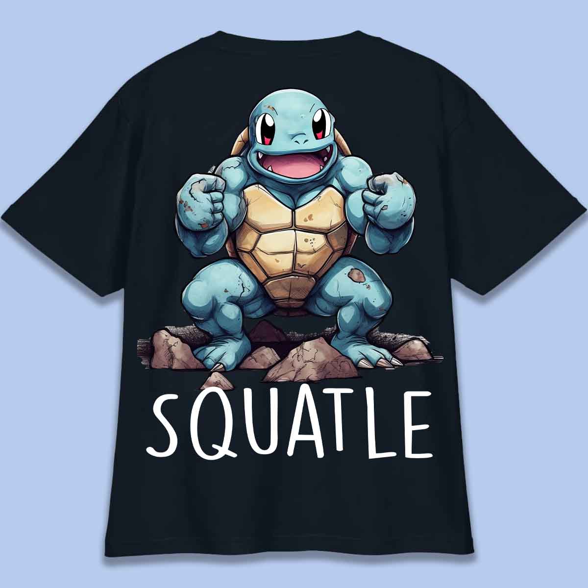 Squatle - T-Shirt Oversize Unisex Backprint