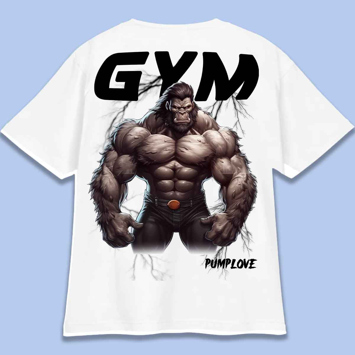 Gym Gorilla - T-Shirt Oversize Unisex Backprint