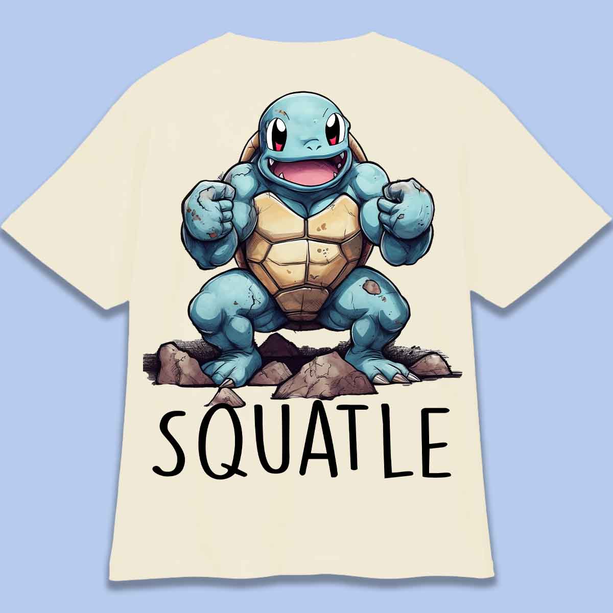 Squatle - T-Shirt Oversize Unisex Backprint