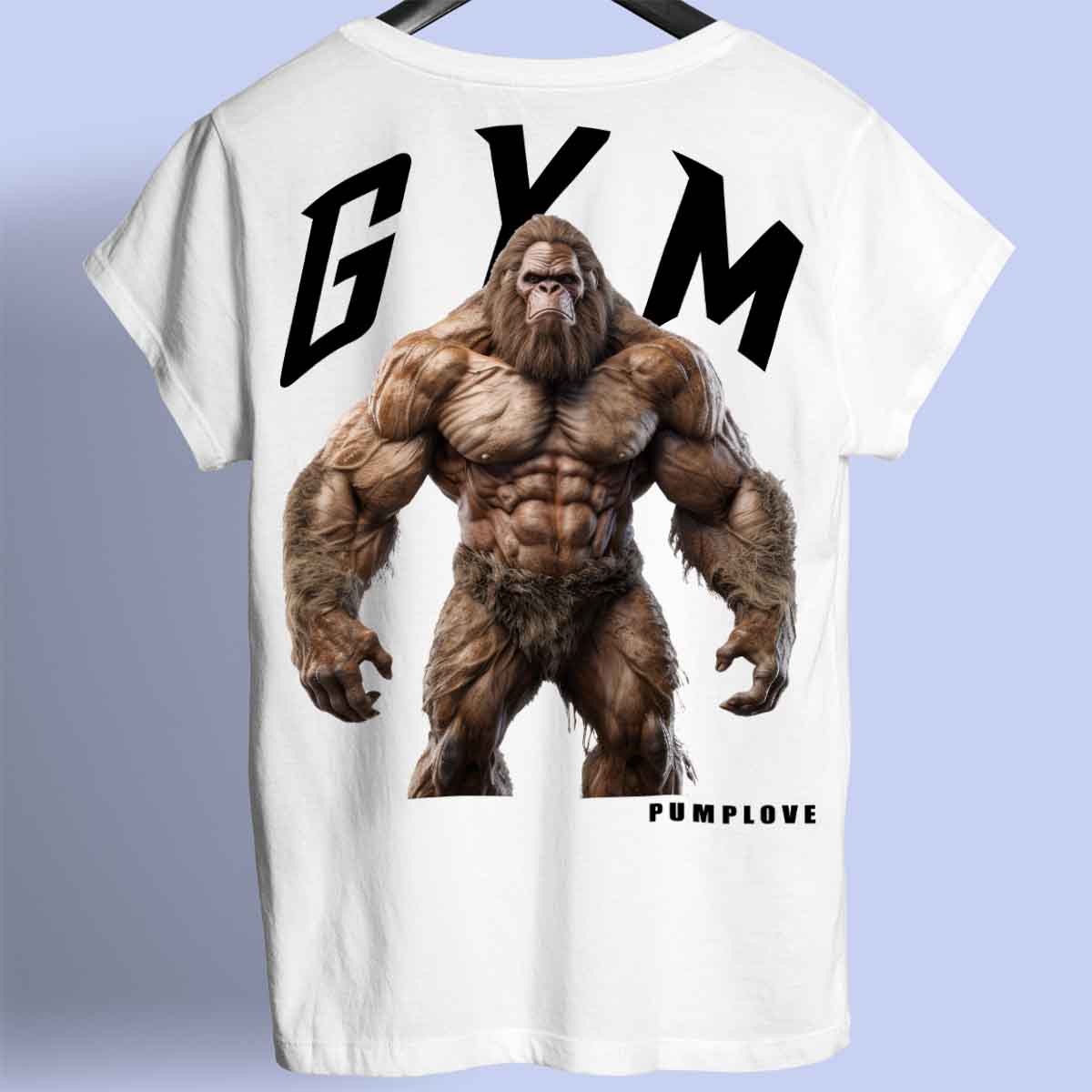 Gym Bigfoot - Premium T-Shirt Unisex Backprint