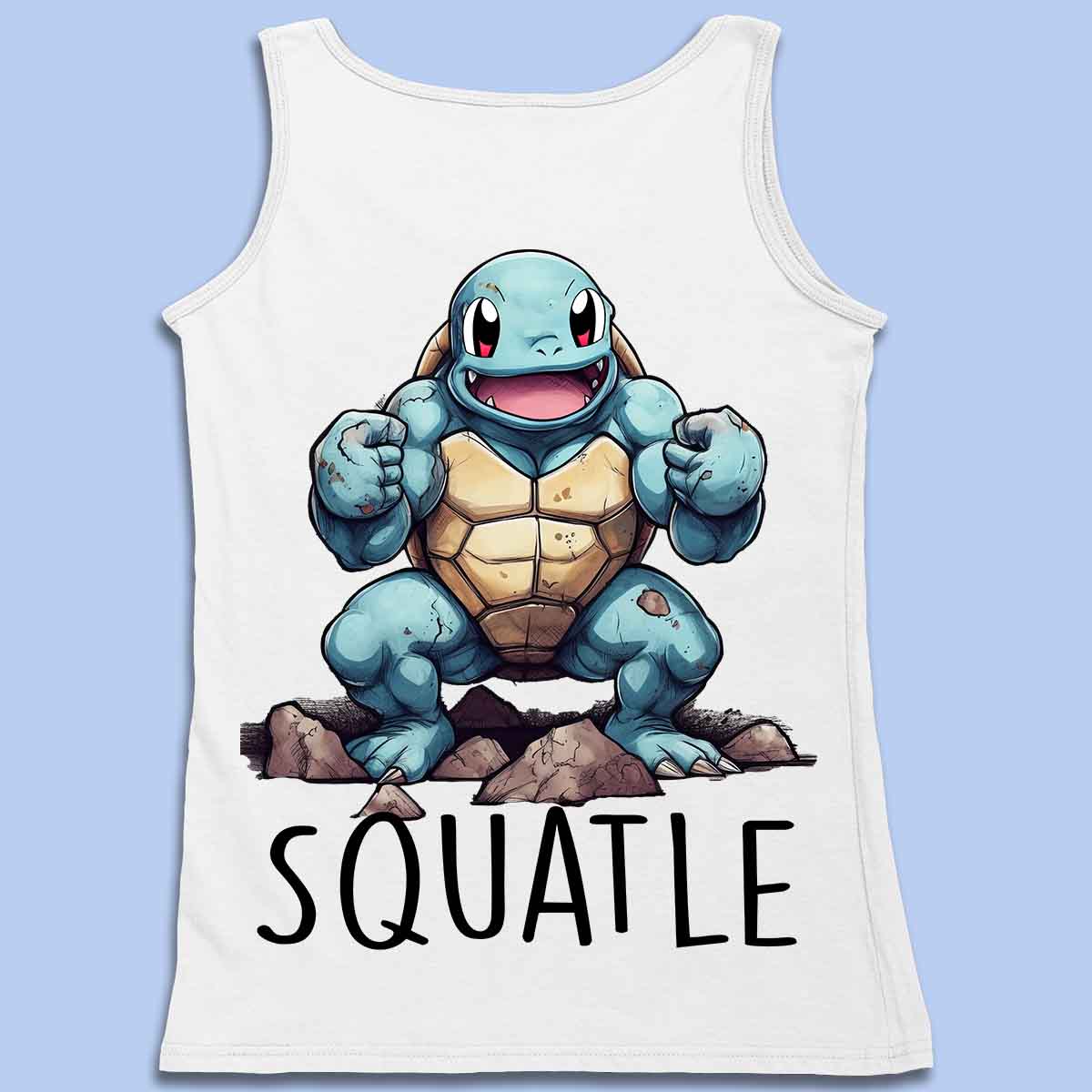 Squirtle - Premium Tank Top Unisex Back Print